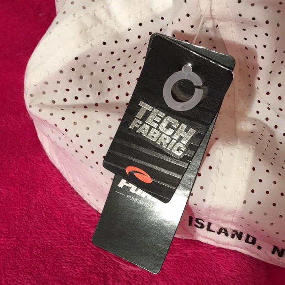 Black and White Curved Brim Hat with Embroidered Logo - Picture 6 of 14